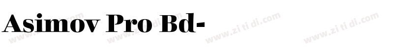Asimov Pro Bd字体转换